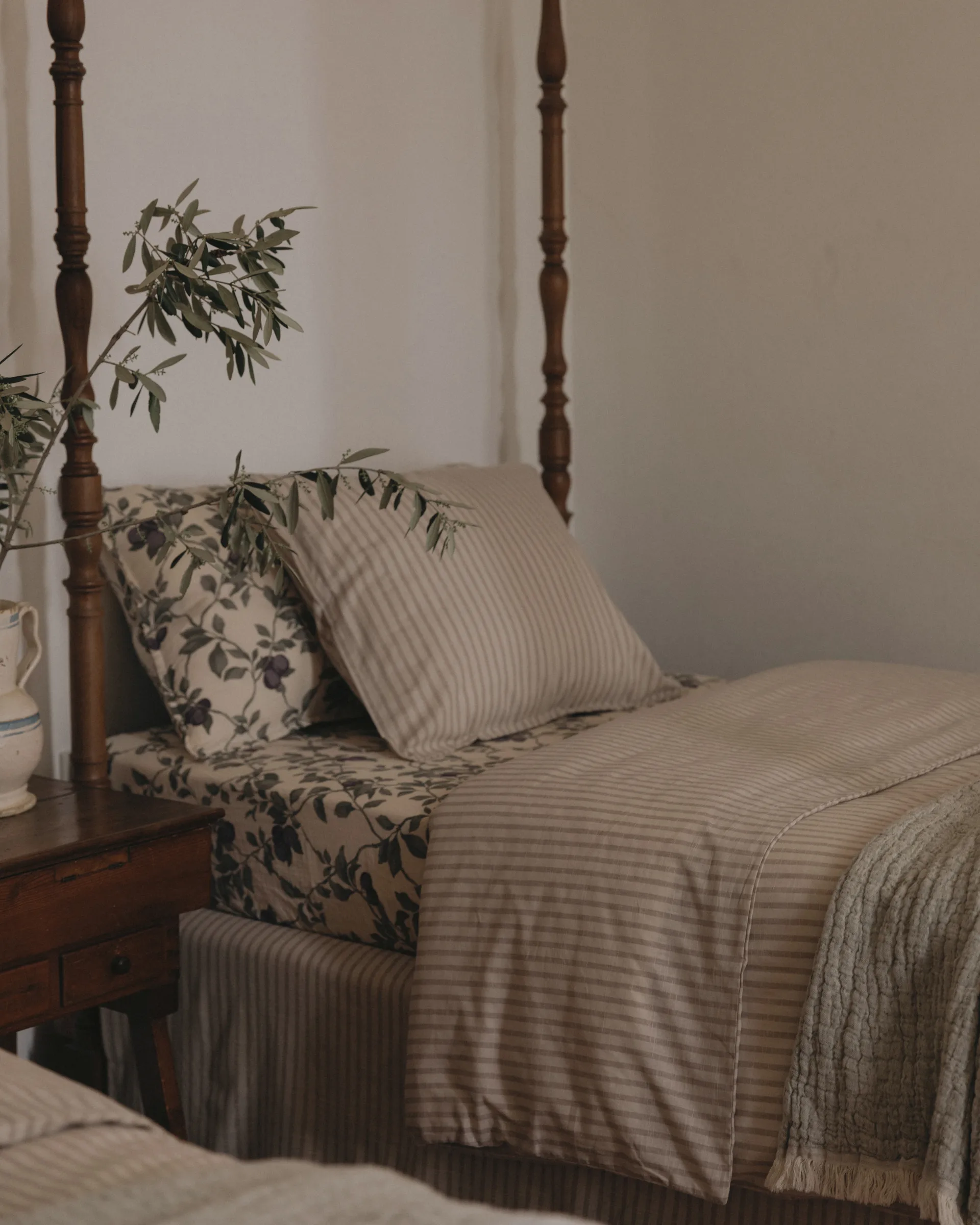 Komplet pościeli Stripe Mauve, 150x210 cm/50x60 cm Garbo&Friends