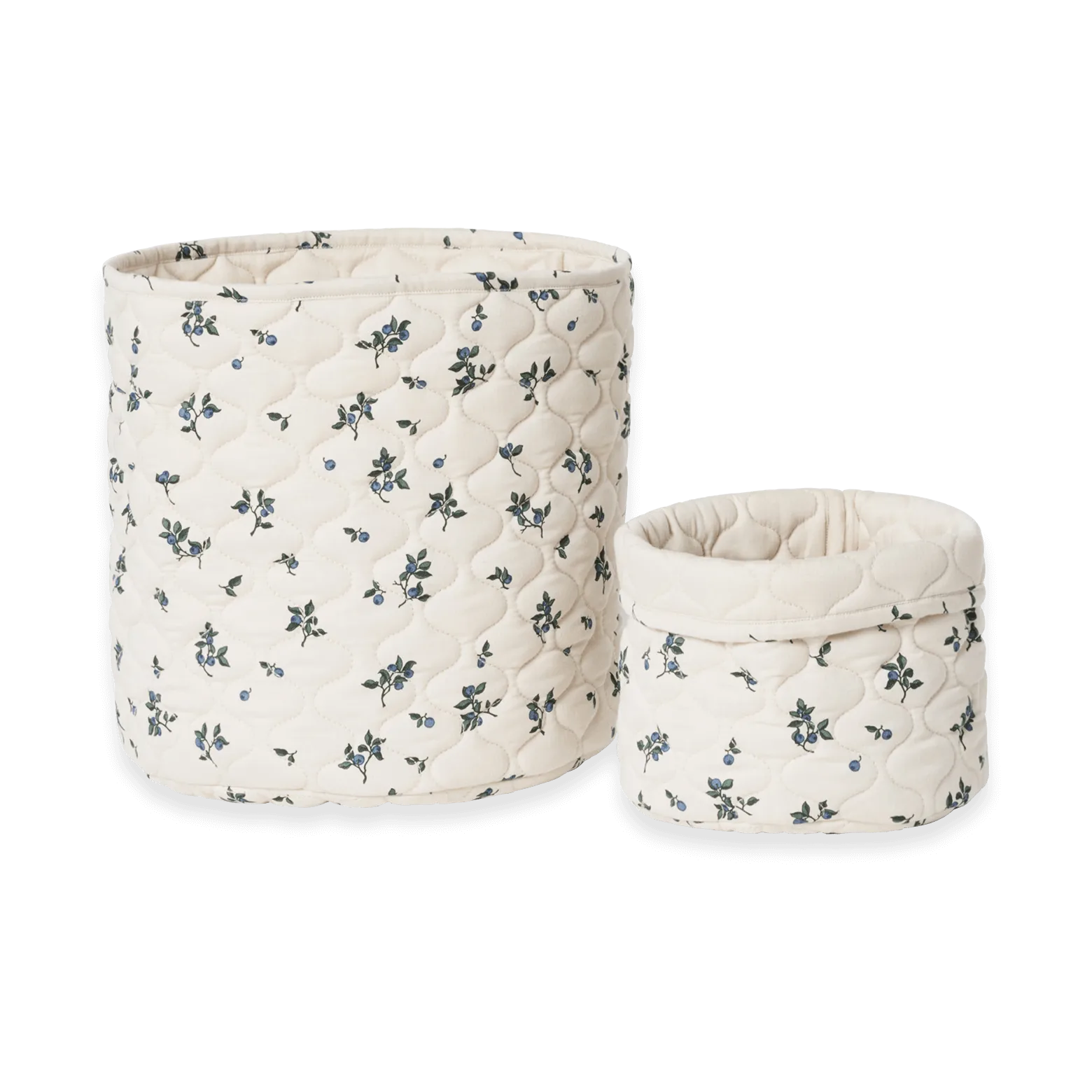 Kosz do przechowywania Blueberry Satin quiltad 2-szt., 20xØ20 cm + 30xØ30 cm Garbo&Friends