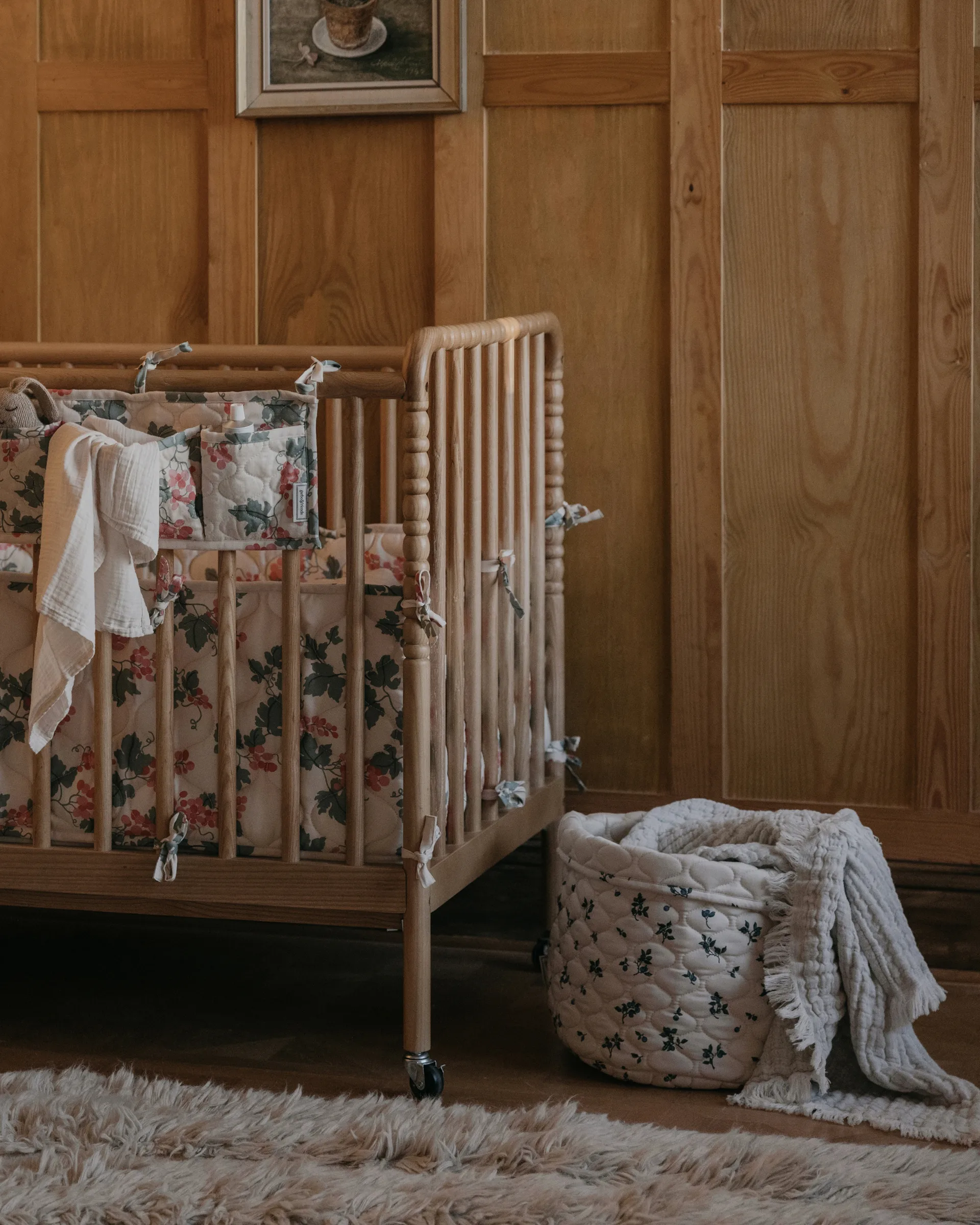 Kosz do przechowywania Blueberry Satin quiltad 2-szt., 20xØ20 cm + 30xØ30 cm Garbo&Friends