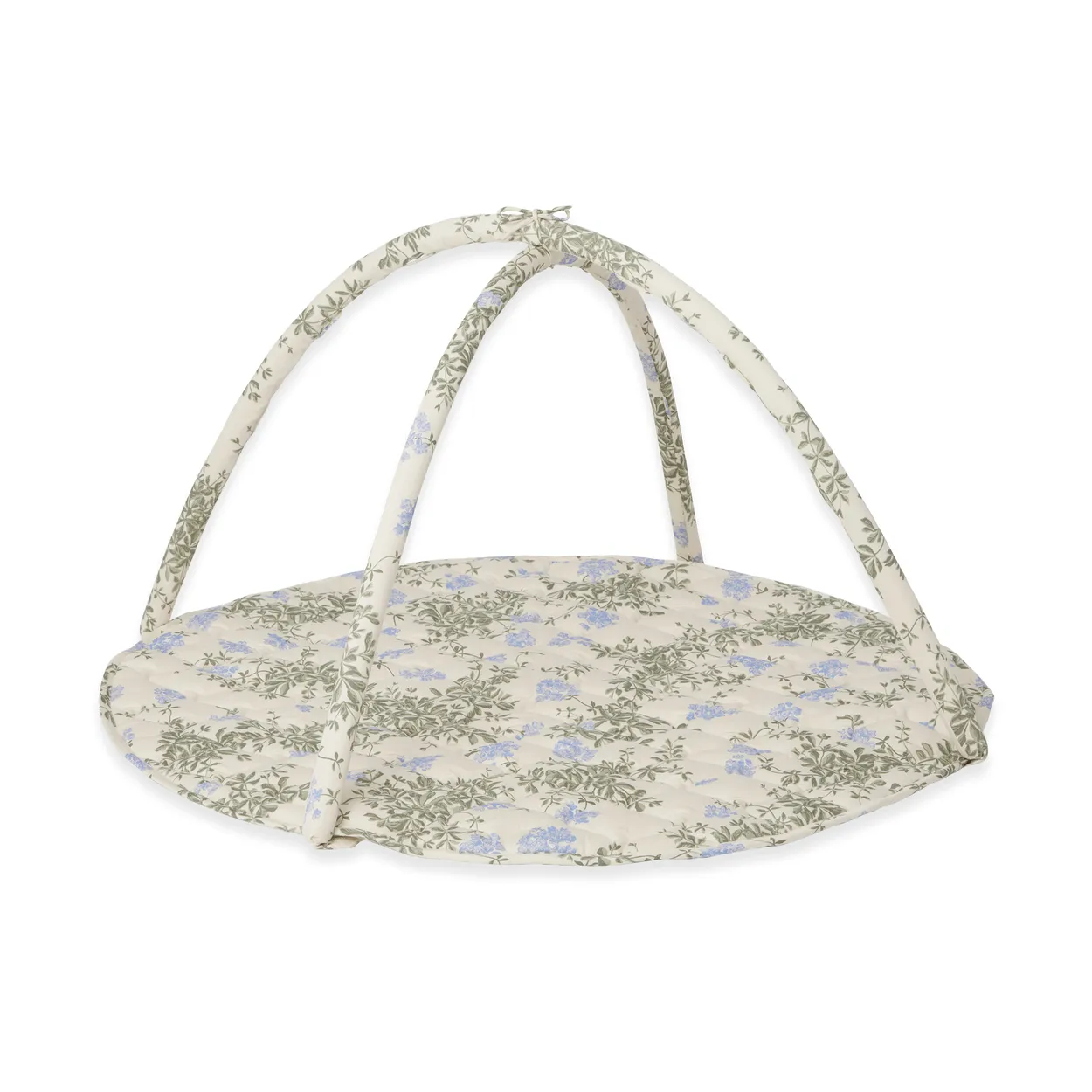 Garbo&Friends Mata edukacyjna dla niemowląt Plumbago Satin, pikowana Ø90 cm