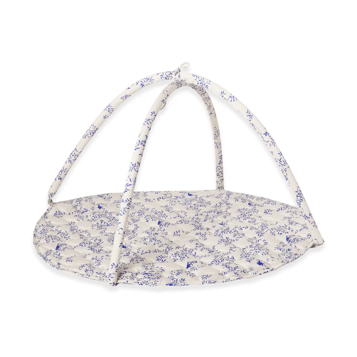 Garbo&Friends Mata edukacyjna Jardim Satin Ø90 cm | Skandynawski Design | Dekoracje do pokoju dziecięcego | Niebieski