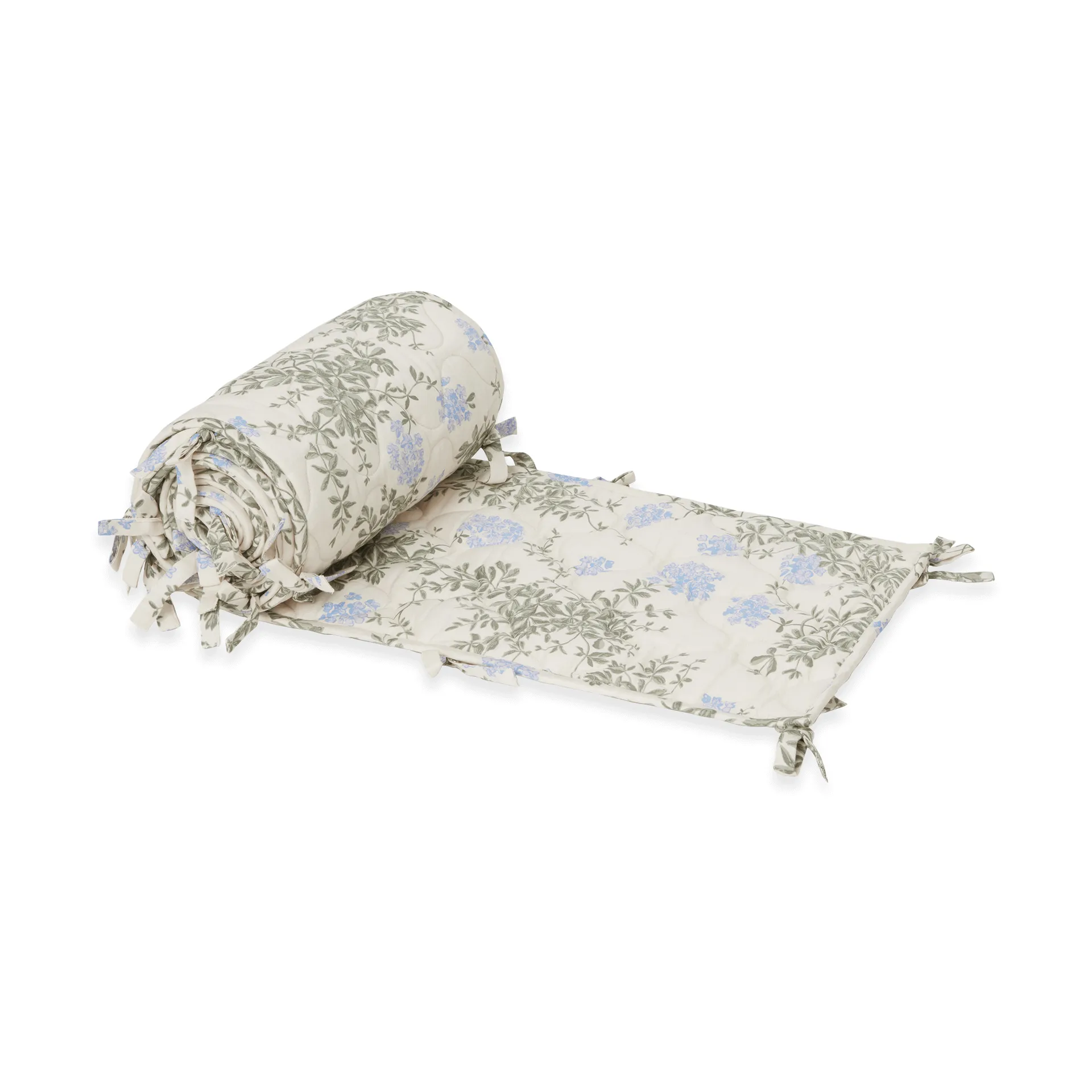 Ochraniacz do łóżeczka Plumbago Satin, pikowany, 30x360 cm Garbo&Friends