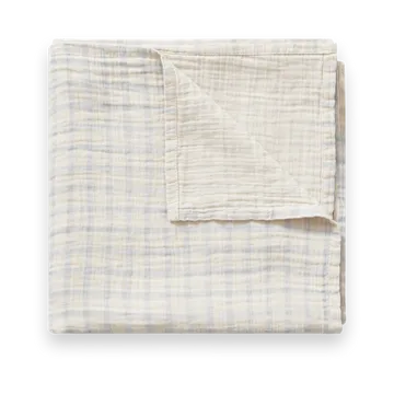 Otulacz Gingham Sky Blue Muslin Swaddle - 110x110 cm - Garbo&Friends