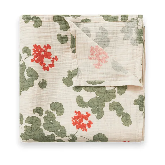 Otulacz Pelargonium Muslin Swaddle, 110x110 cm Garbo&Friends