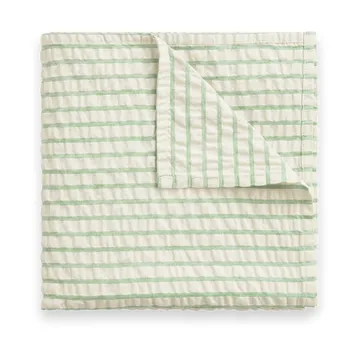 Otulacz Stripe Emerald Seersucker Swaddle - 110x110 cm - Garbo&Friends