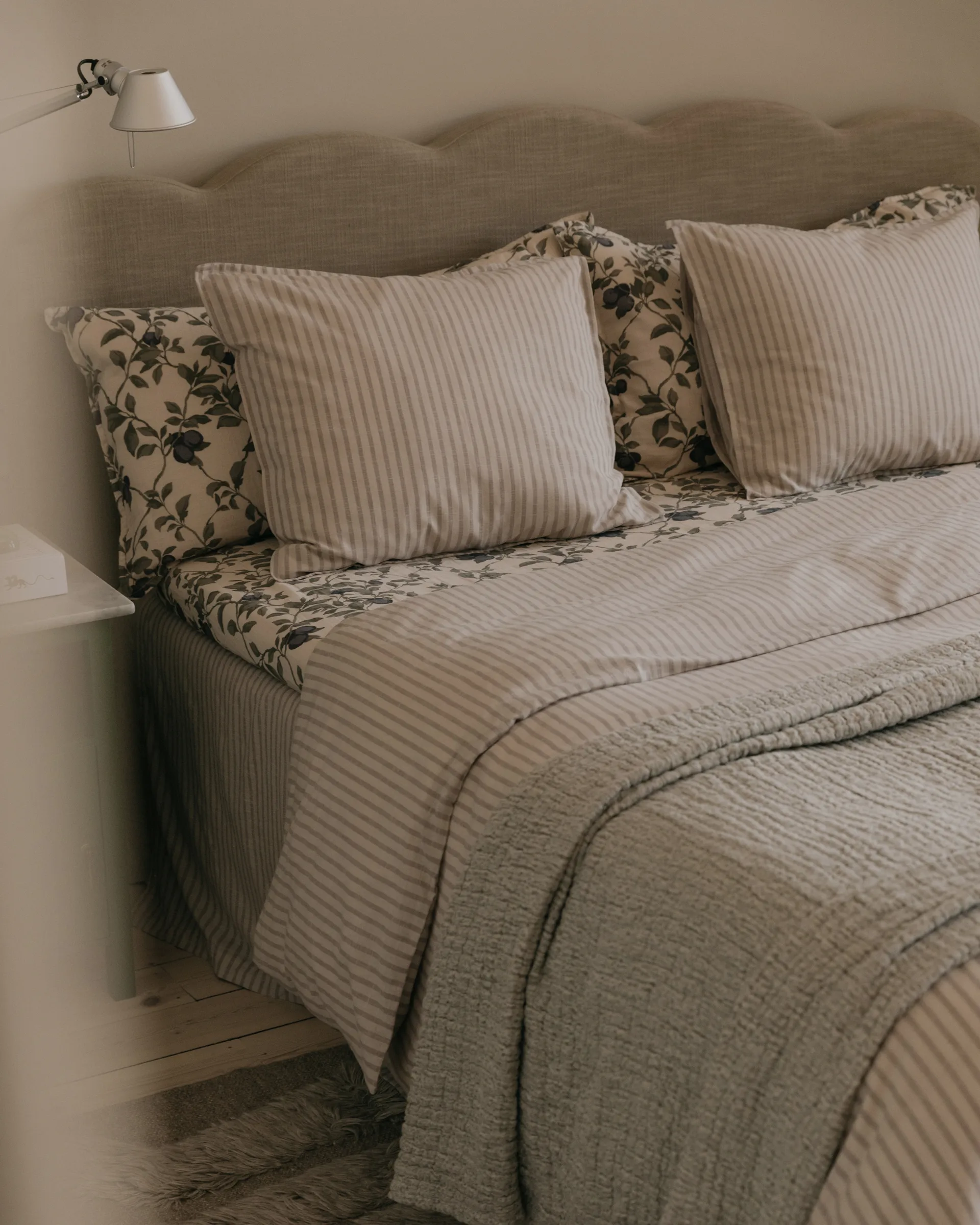 Podwójna poszwa na kołdrę Stripe Mauve, 220x220 cm Garbo&Friends