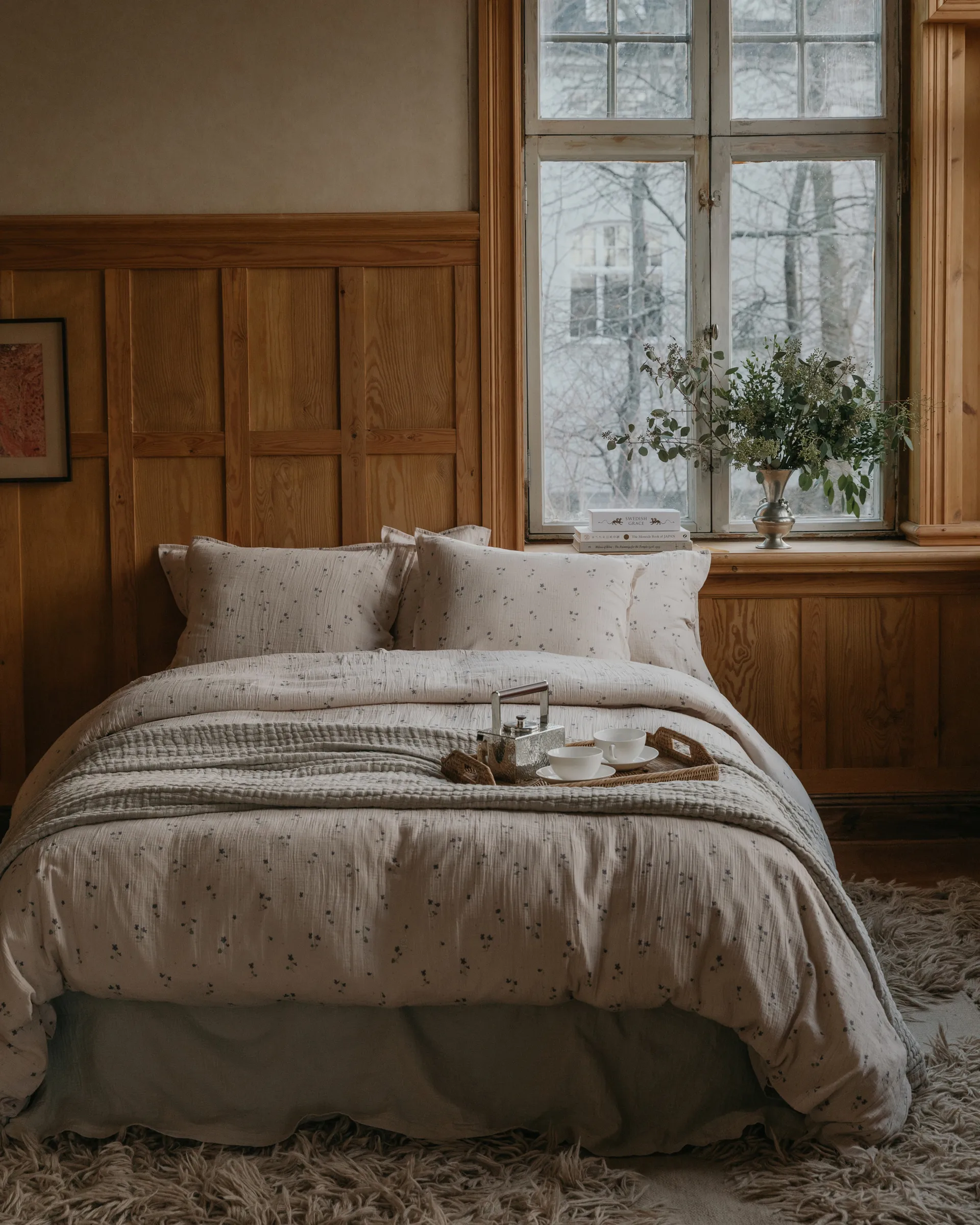 Podwójna poszwa na kołdrę Viola Muslin, 240x220 cm Garbo&Friends