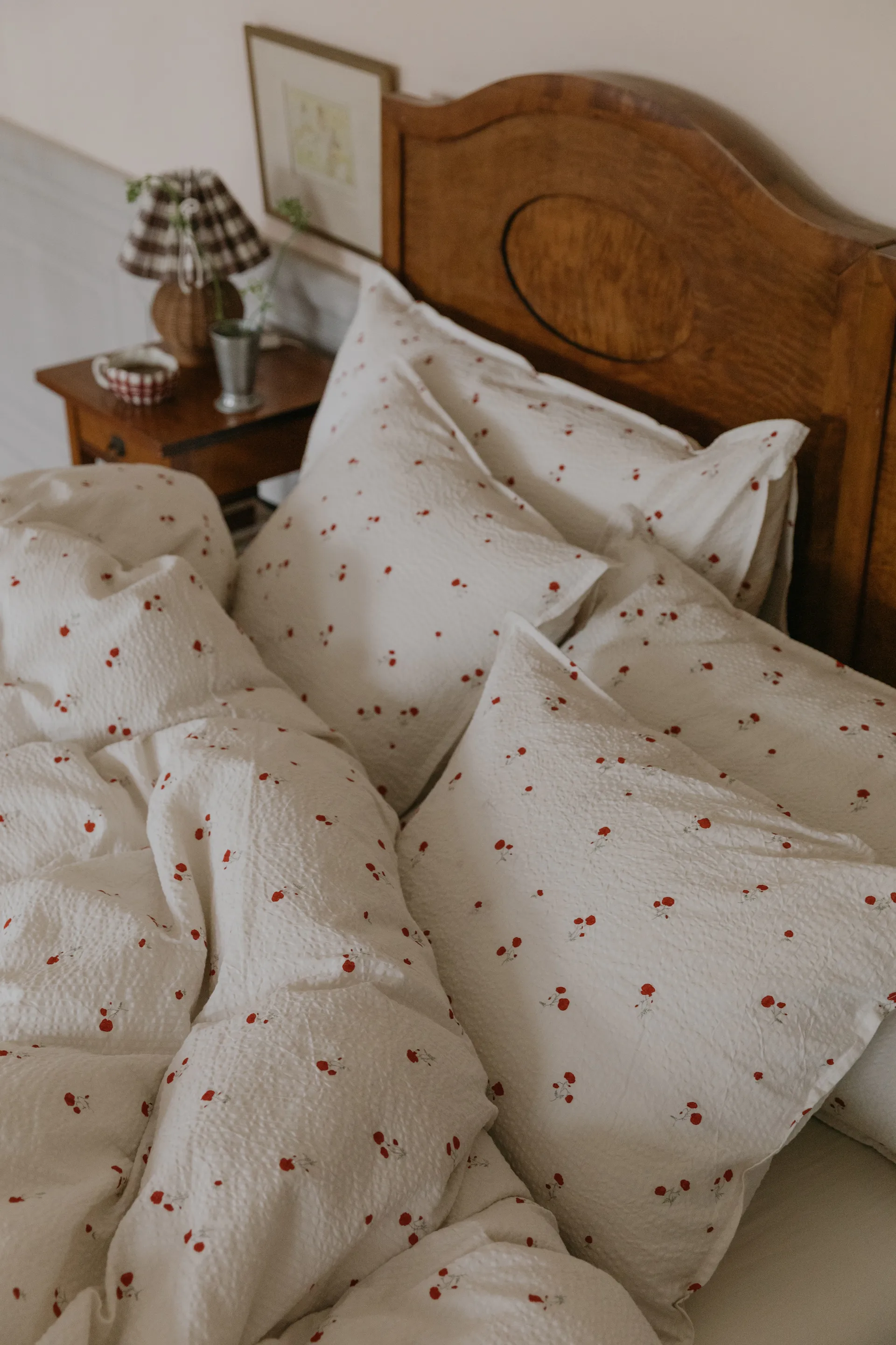 Poszewka na poduszkę Poppy Seersucker, 50x90 cm Garbo&Friends