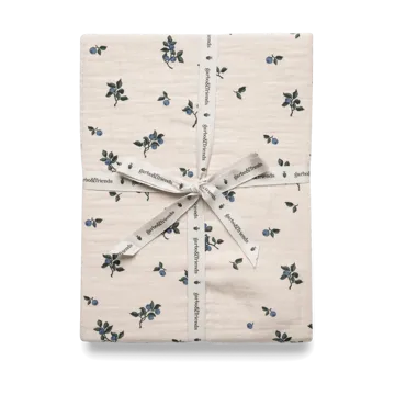 Prześcieradło z gumką Blueberry Muslin - 180x200x30 cm - Garbo&Friends