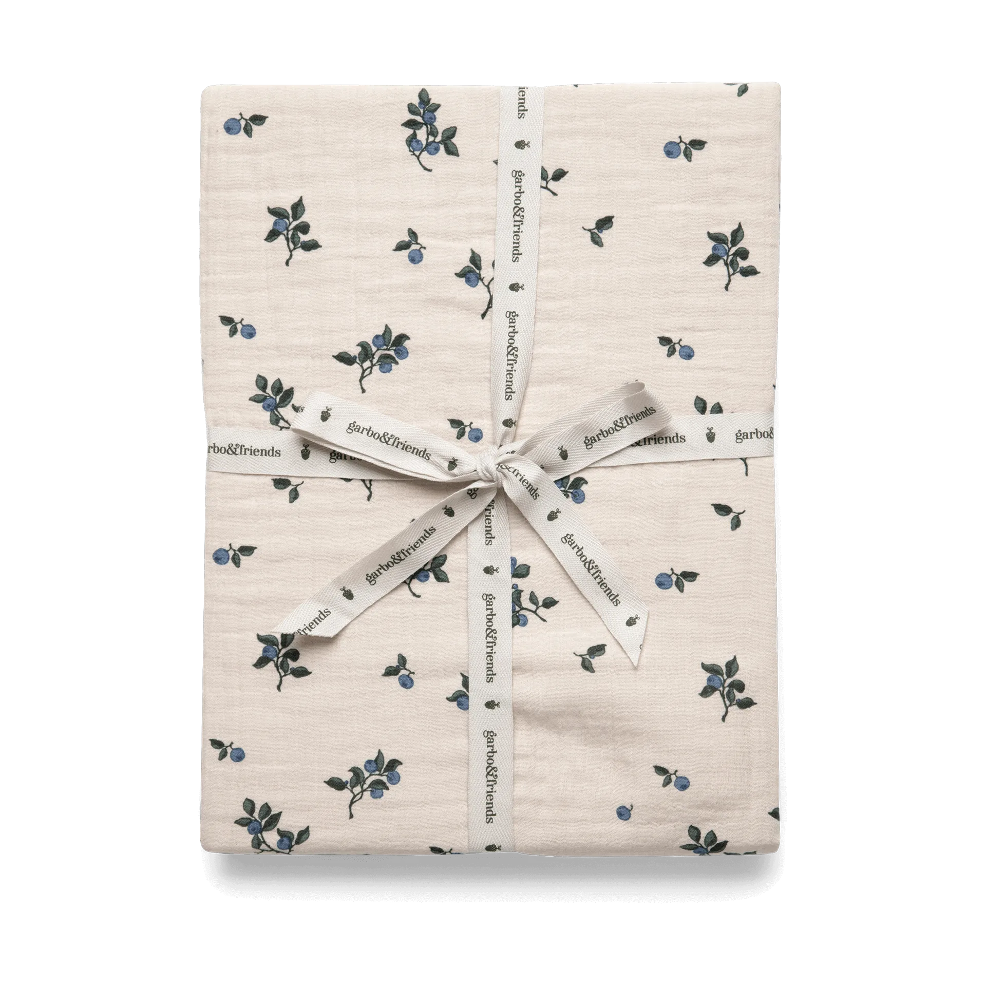 Prześcieradło z gumką Blueberry Muslin, 60x120x20 cm Garbo&Friends