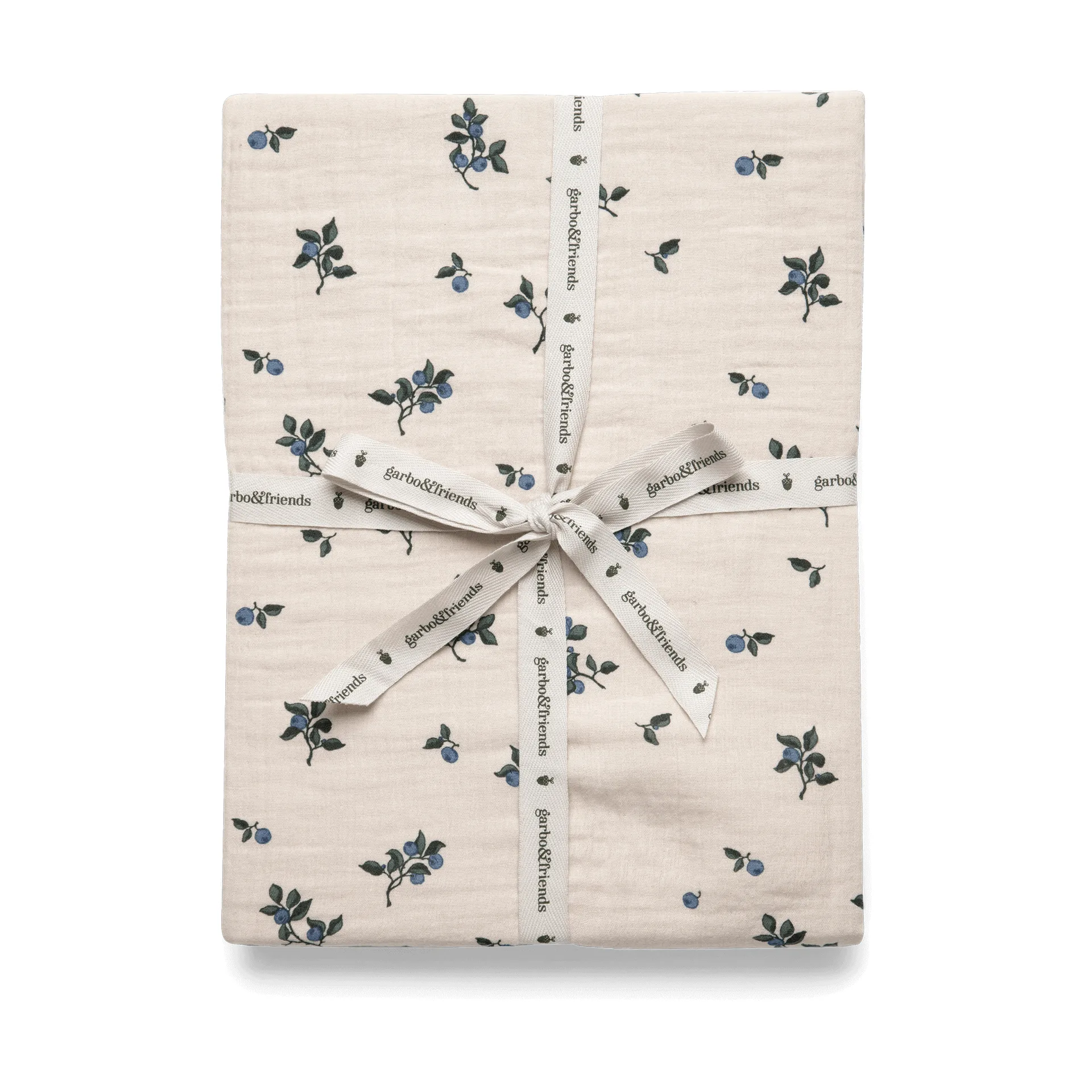 Prześcieradło z gumką Blueberry Muslin, 90x200x30 cm Garbo&Friends