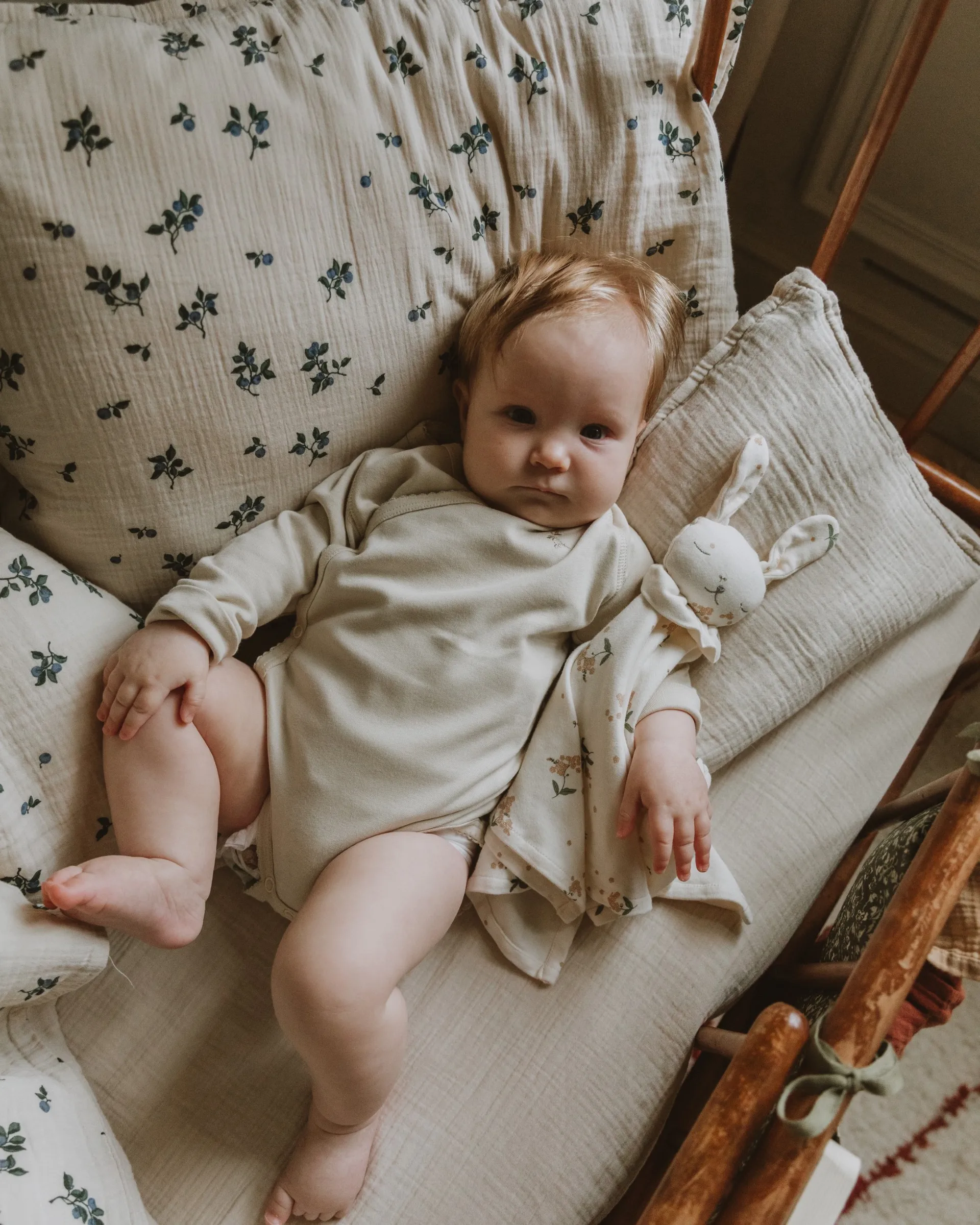 Prześcieradło z gumką Eggshell Muslin, 60x120x20 cm Garbo&Friends