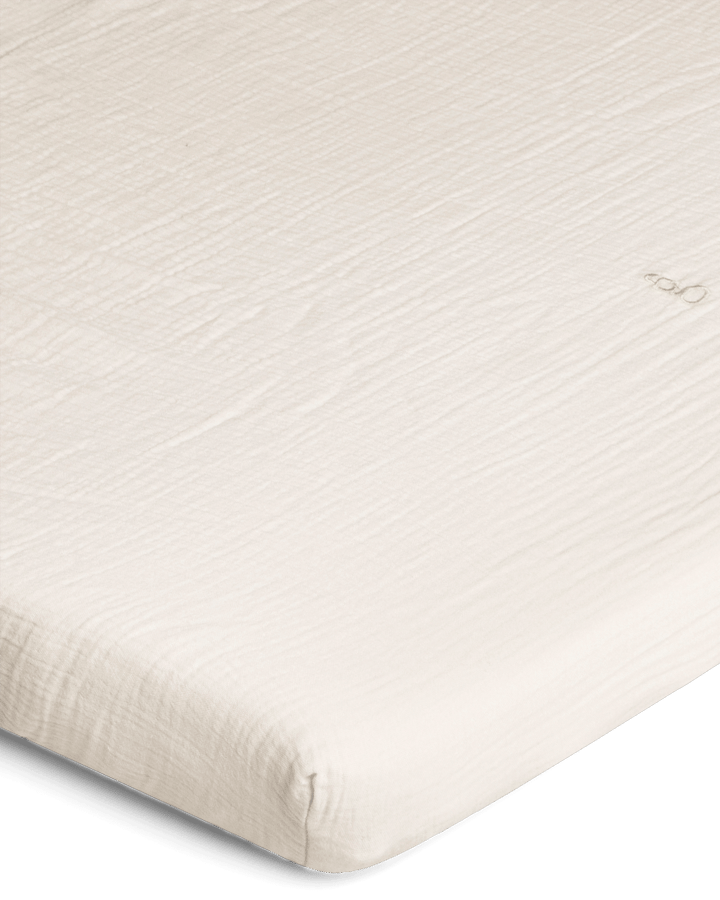 Prześcieradło z gumką Eggshell Muslin, 90x200x30 cm Garbo&Friends