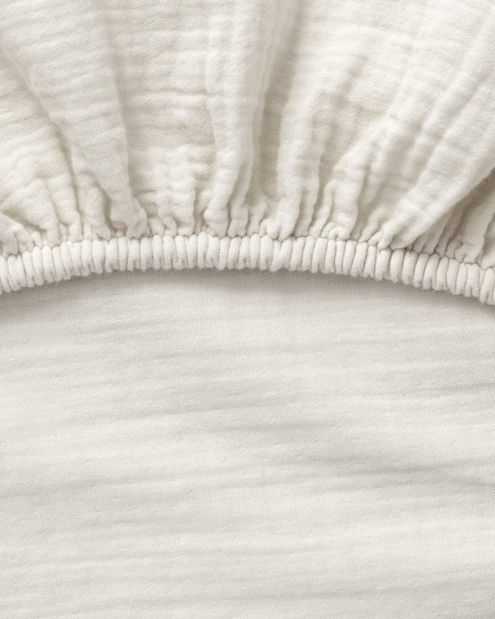 Prześcieradło z gumką Eggshell Muslin, 90x200x30 cm Garbo&Friends