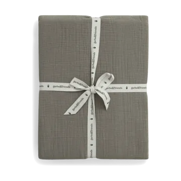 Prześcieradło z gumką Geranium Muslin - 60x120x20 cm - Garbo&Friends