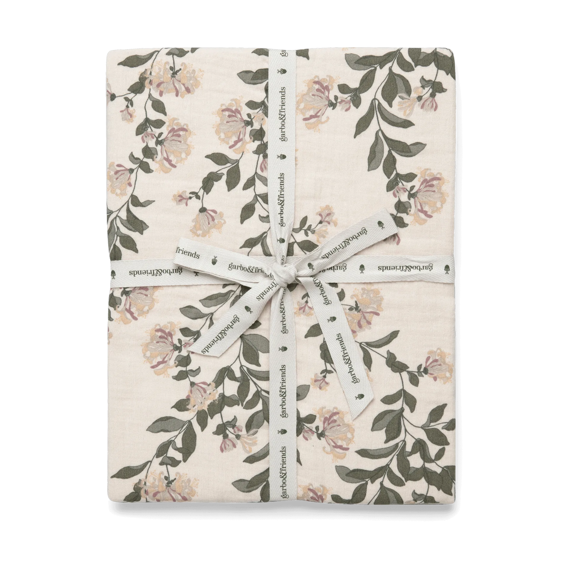 Prześcieradło z gumką Honeysuckle Muslin, 160x200x30 cm Garbo&Friends