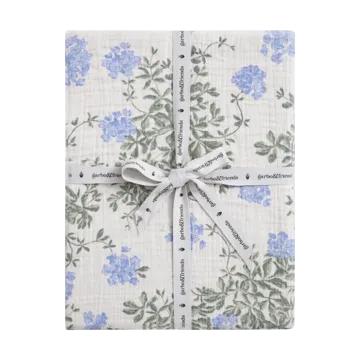 Prześcieradło z gumką Plumbago Muslin - 60x120x20 cm - Garbo&Friends