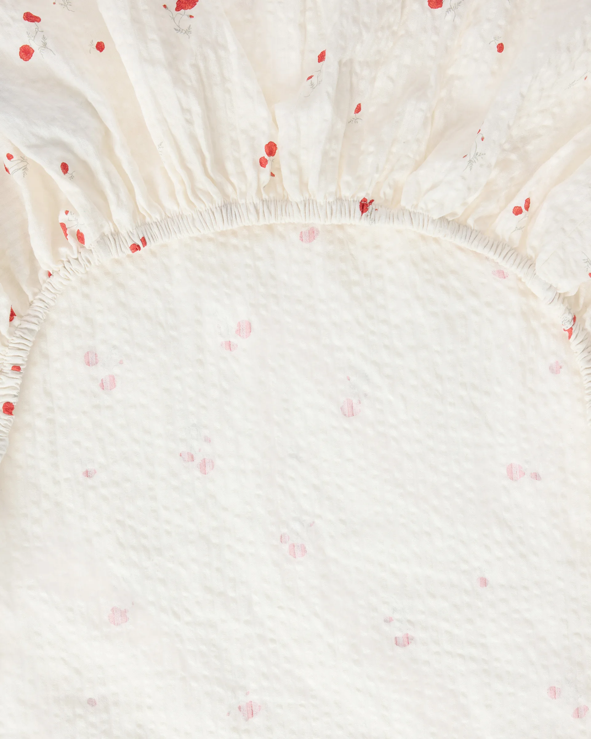 Prześcieradło z gumką Poppy Seersucker, 160x200x30 cm Garbo&Friends