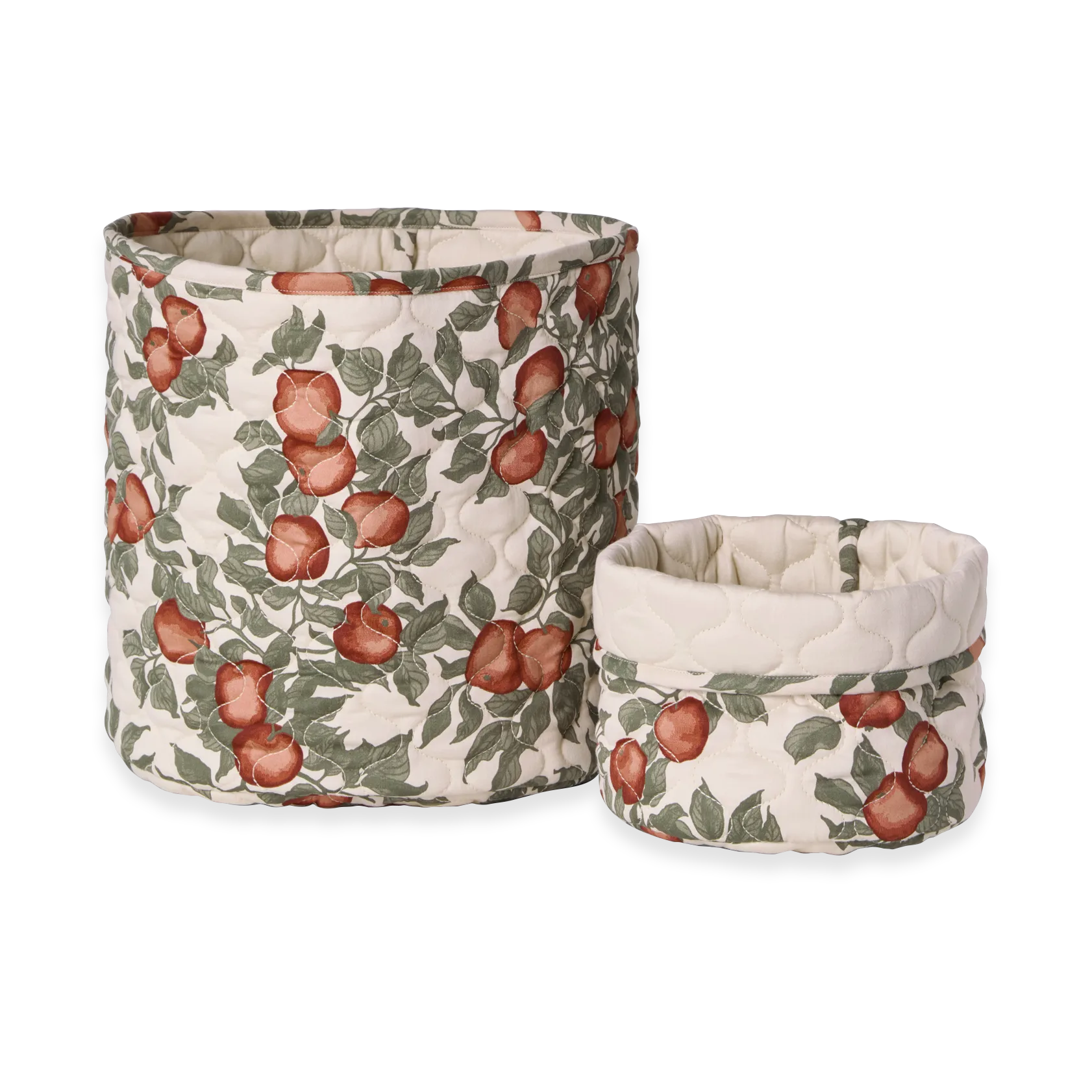 Zestaw koszy pikowanych Pomme Satin, 2 szt., 20xØ20 cm + 30xØ30 cm Garbo&Friends