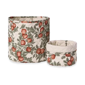 Zestaw koszy pikowanych Pomme Satin, 2 szt. - 20xØ20 cm + 30xØ30 cm - Garbo&Friends