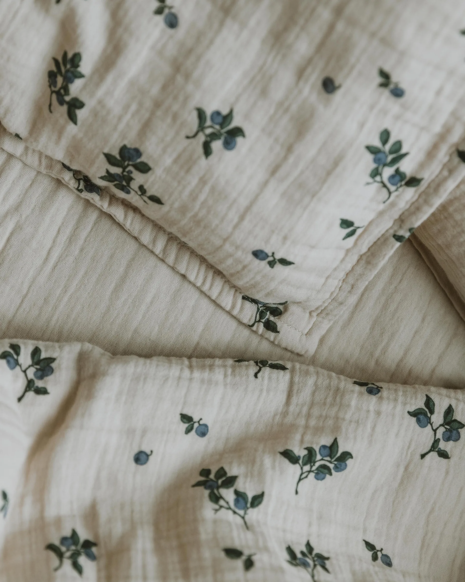 Zestaw pościeli Blueberry Muslin baby, 70x100 cm/40x45 cm Garbo&Friends