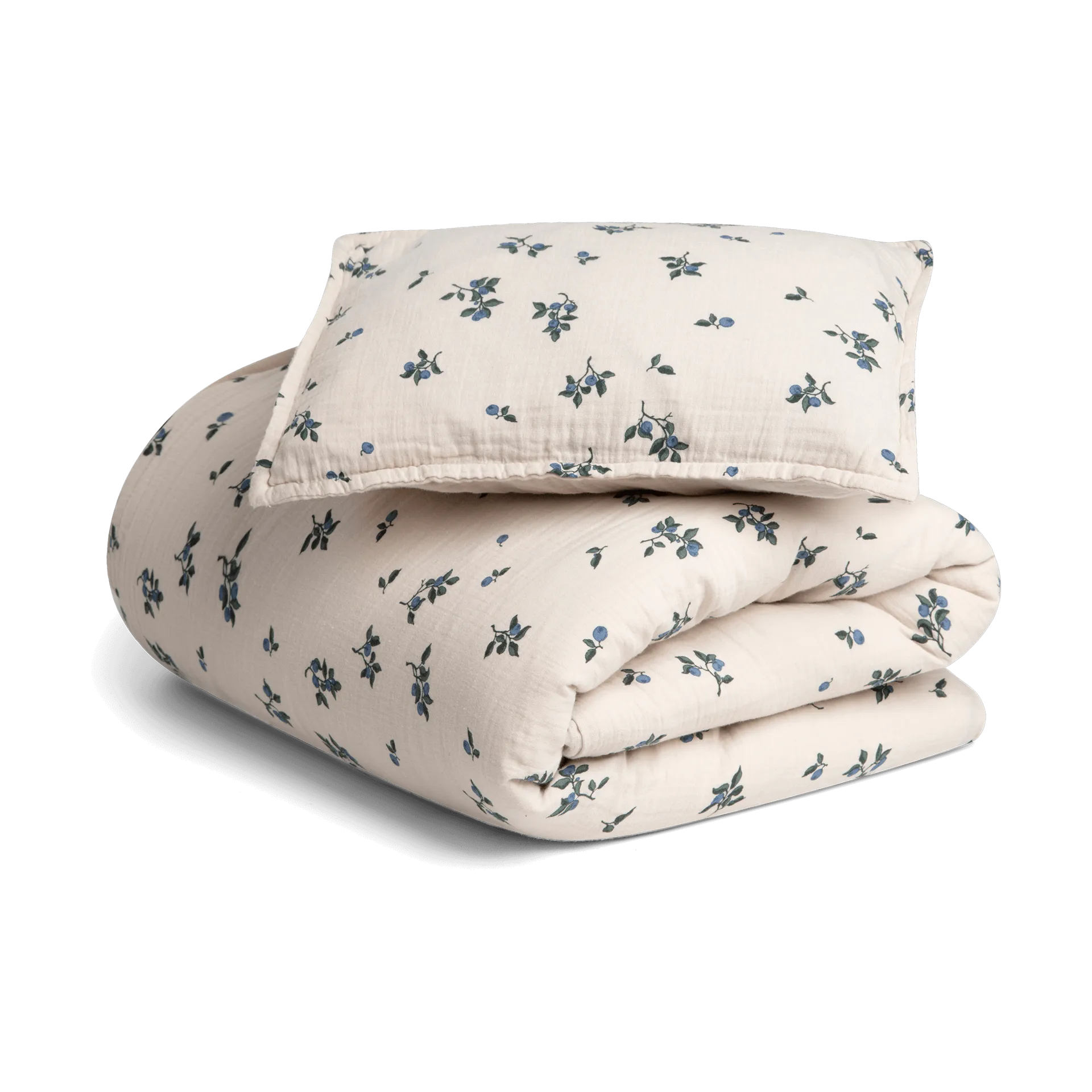 Zestaw pościeli Blueberry Muslin baby, 70x80 cm/28x35 cm Garbo&Friends