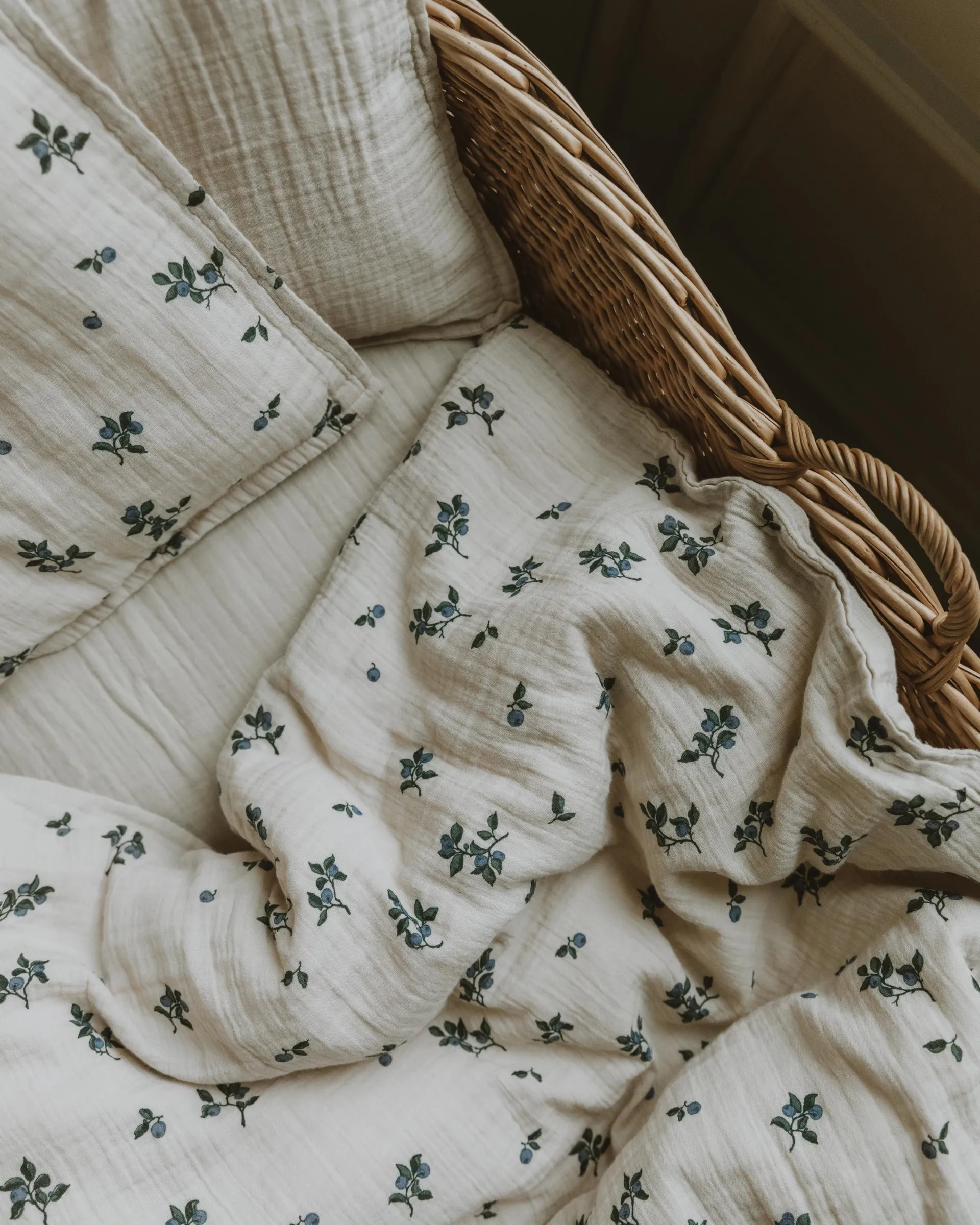 Zestaw pościeli Blueberry Muslin baby, 70x80 cm/28x35 cm Garbo&Friends