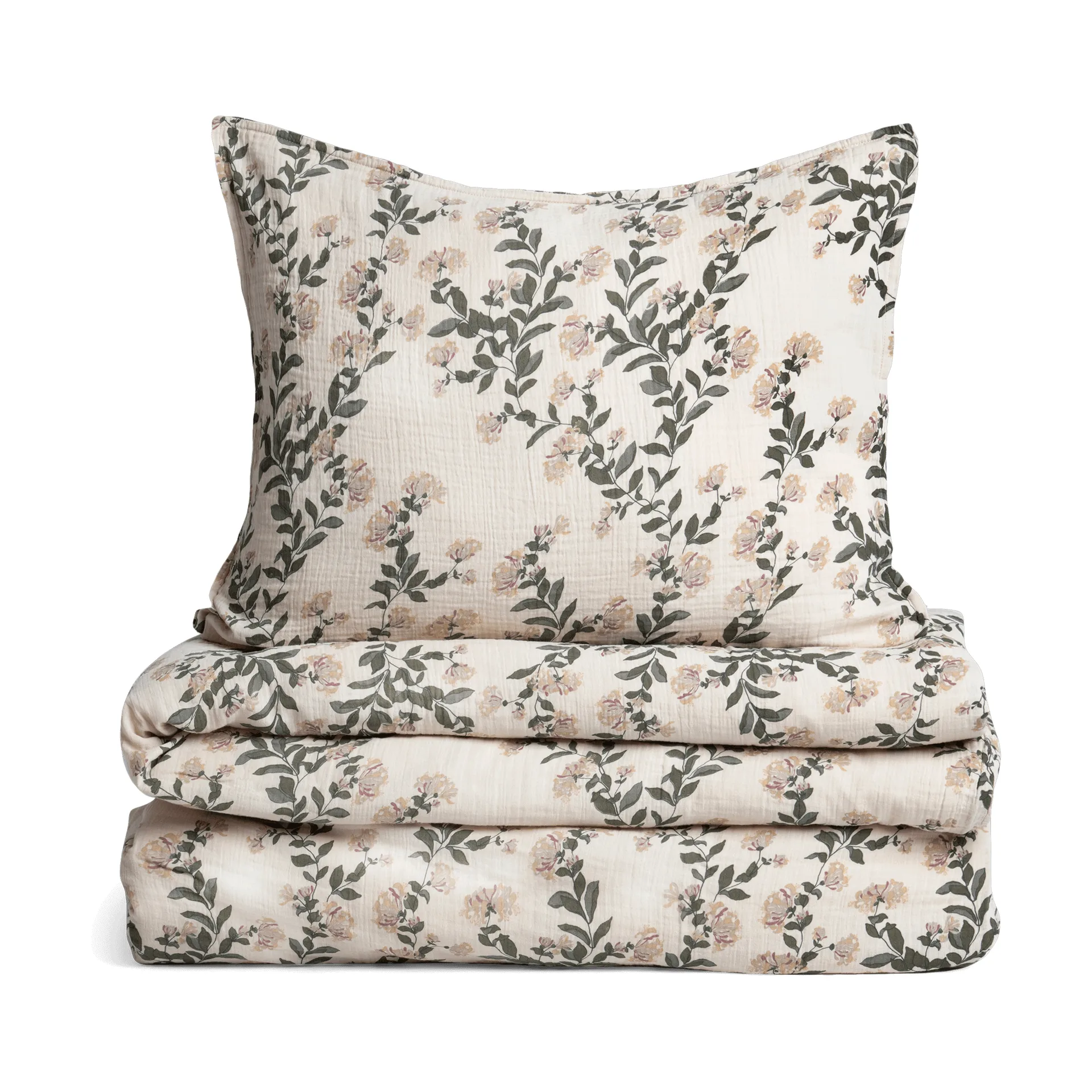 Zestaw pościeli Honeysuckle Muslin, 150x210 cm/50x60 cm Garbo&Friends