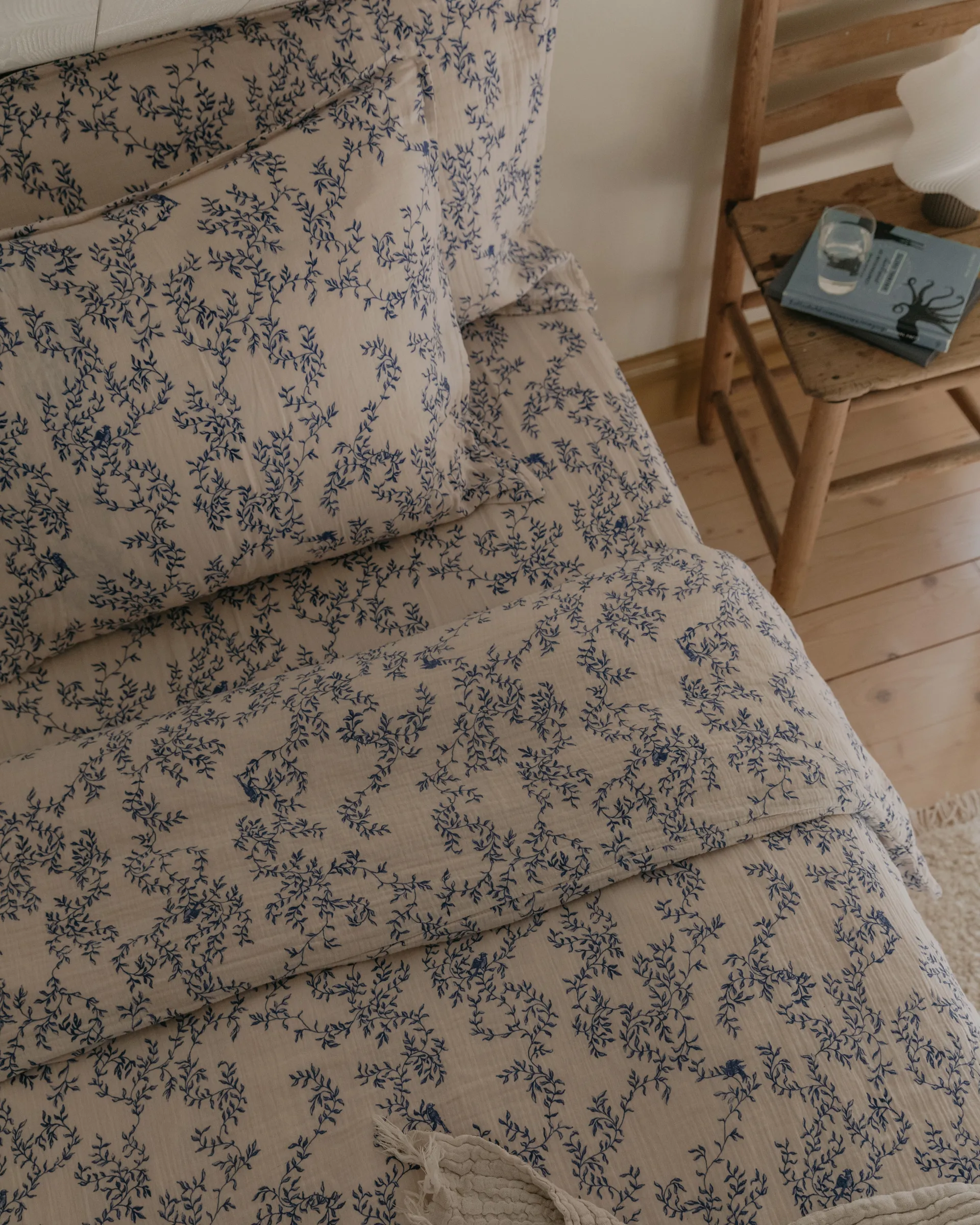 Zestaw pościeli Jardim Muslin, 150x210 cm/50x60 cm Garbo&Friends