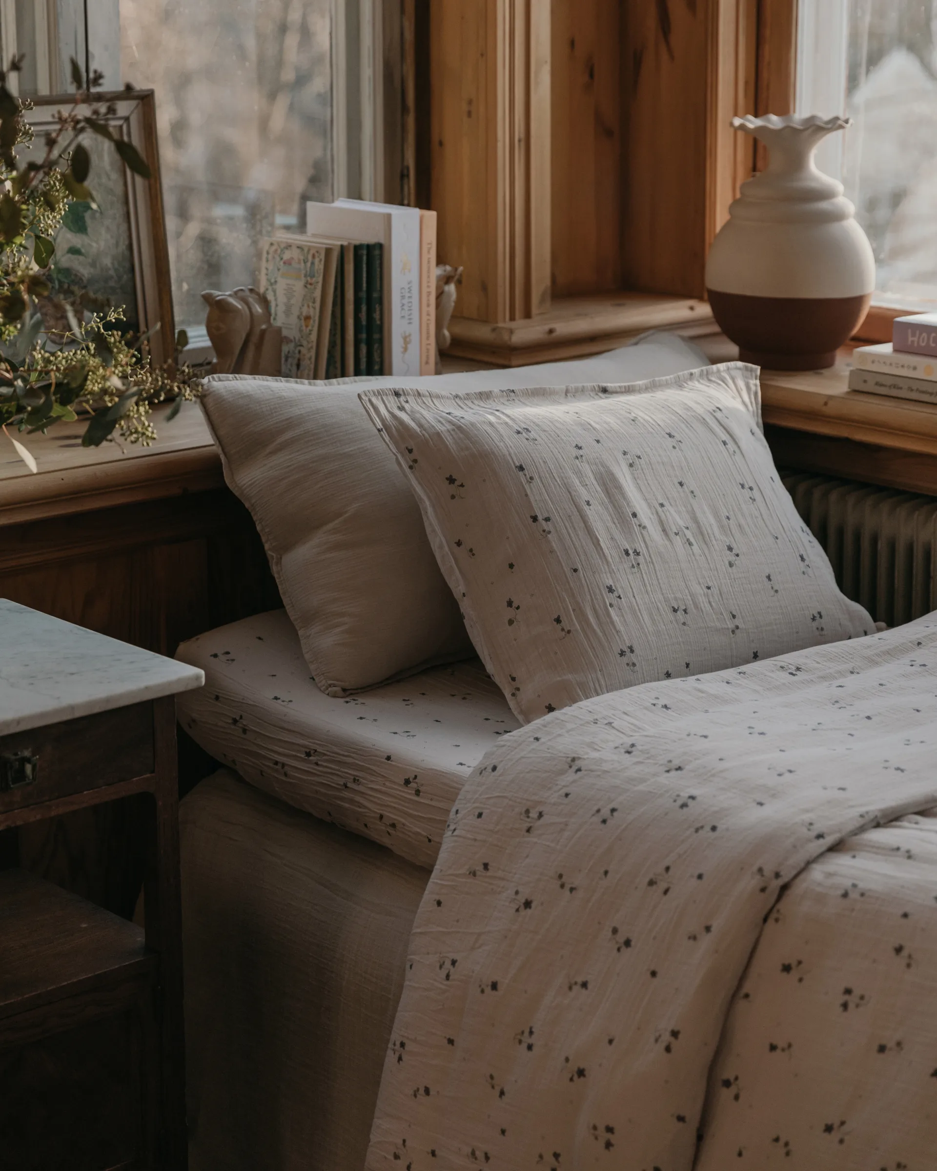 Zestaw pościeli Viola Muslin, 150x210 cm/50x60 cm Garbo&Friends