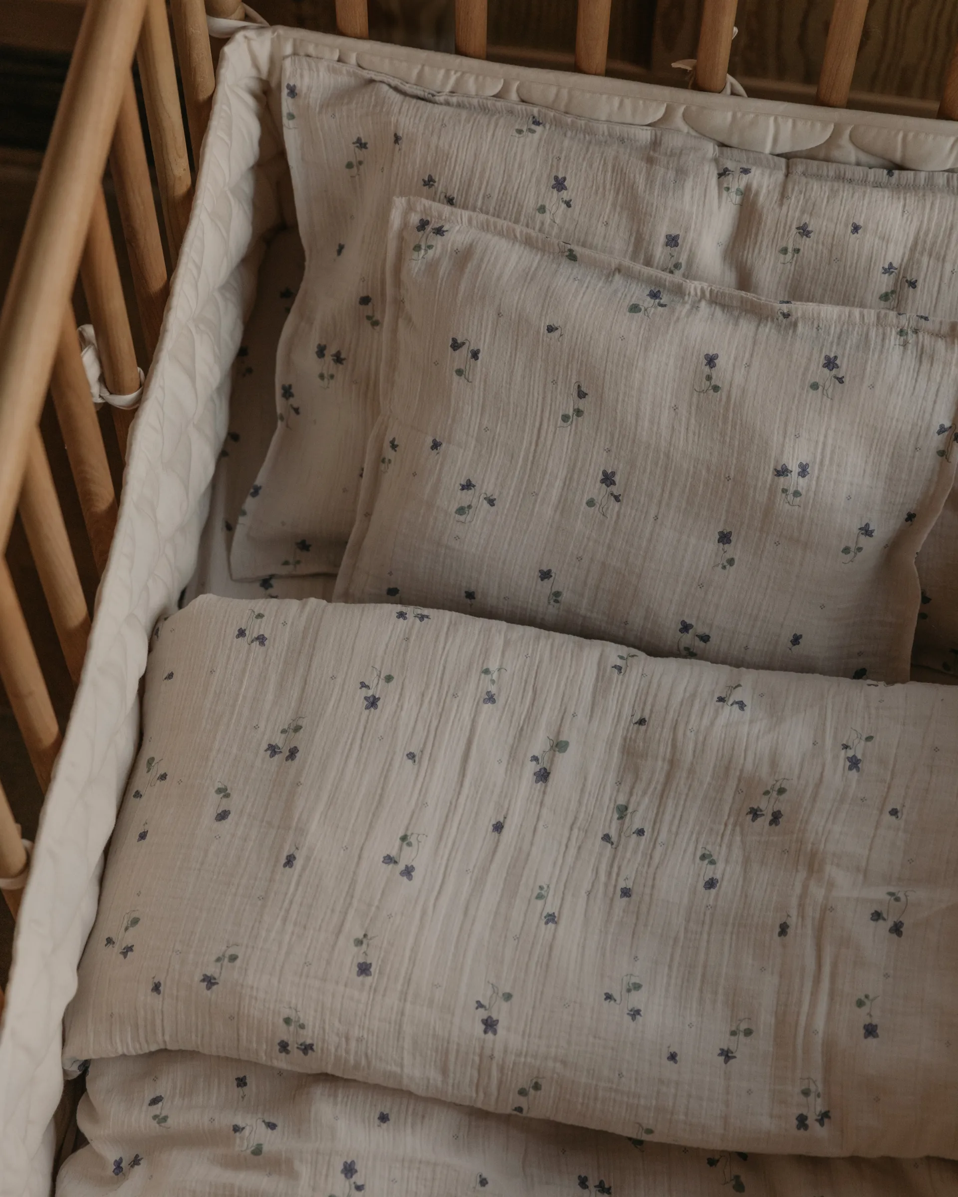 Zestaw pościeli Viola Muslin junior, 100x130 cm/35x55 cm Garbo&Friends