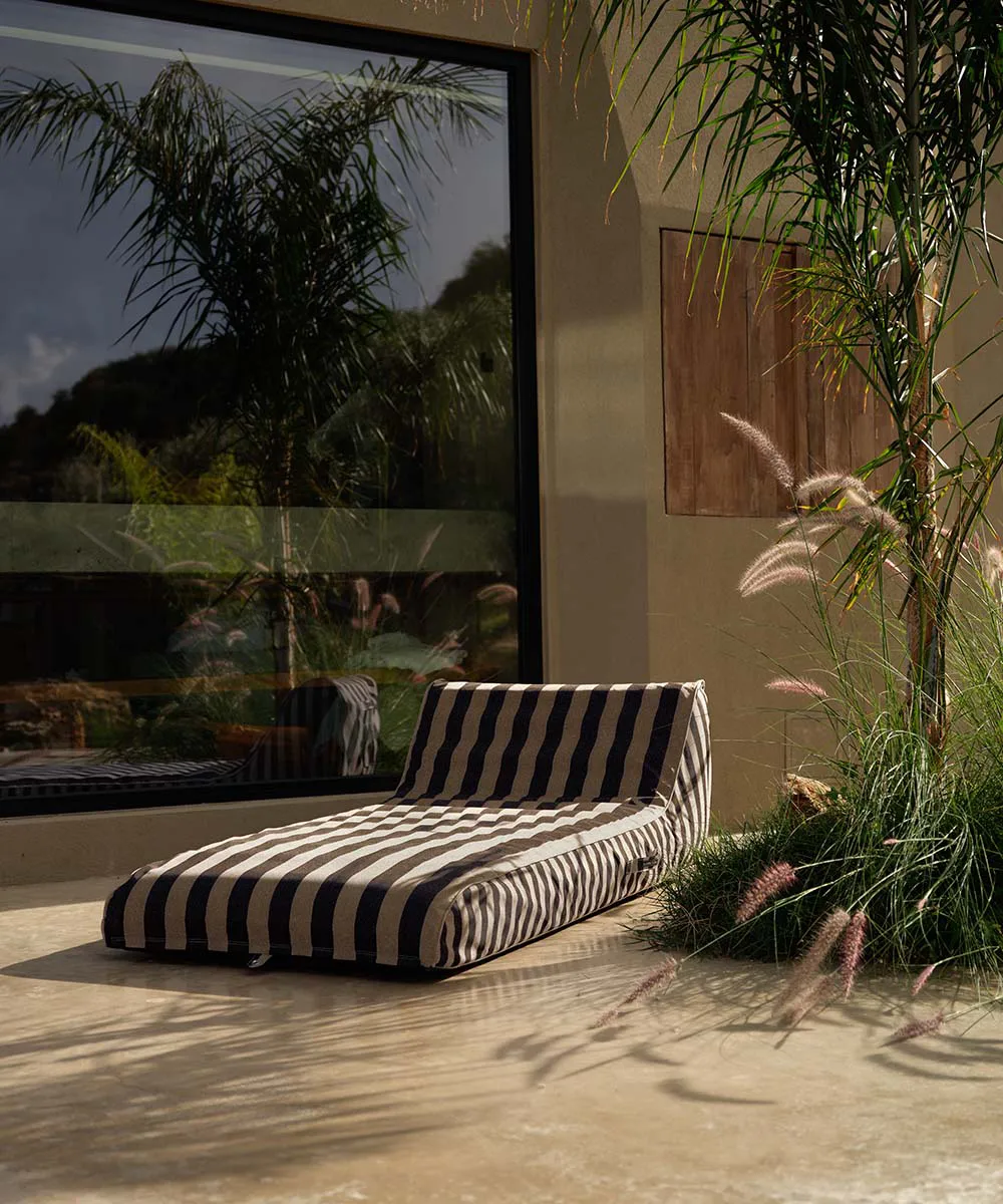 Garden Glory leżak dmuchany, Czarno-beżowa, 85×168,5 cm Garden Glory