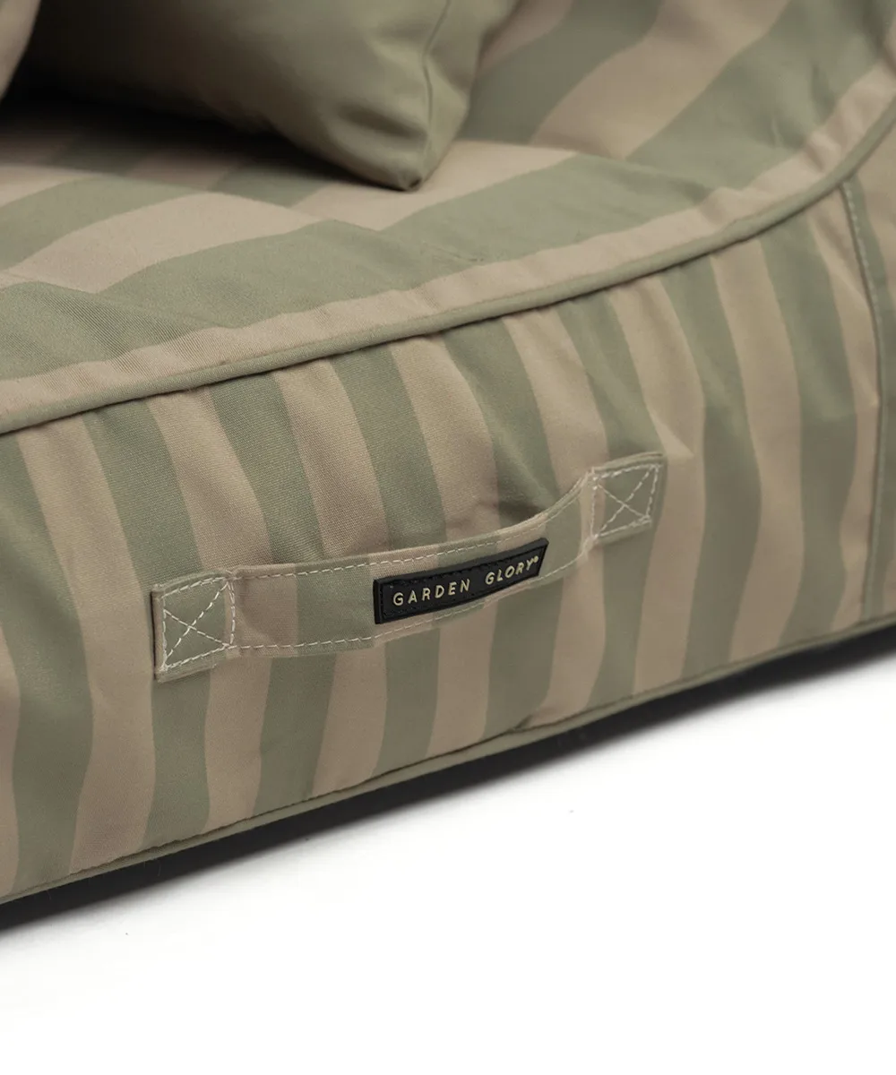 Garden Glory leżak dmuchany, Eukaliptusowo-beżowy, 85×168,5 cm Garden Glory