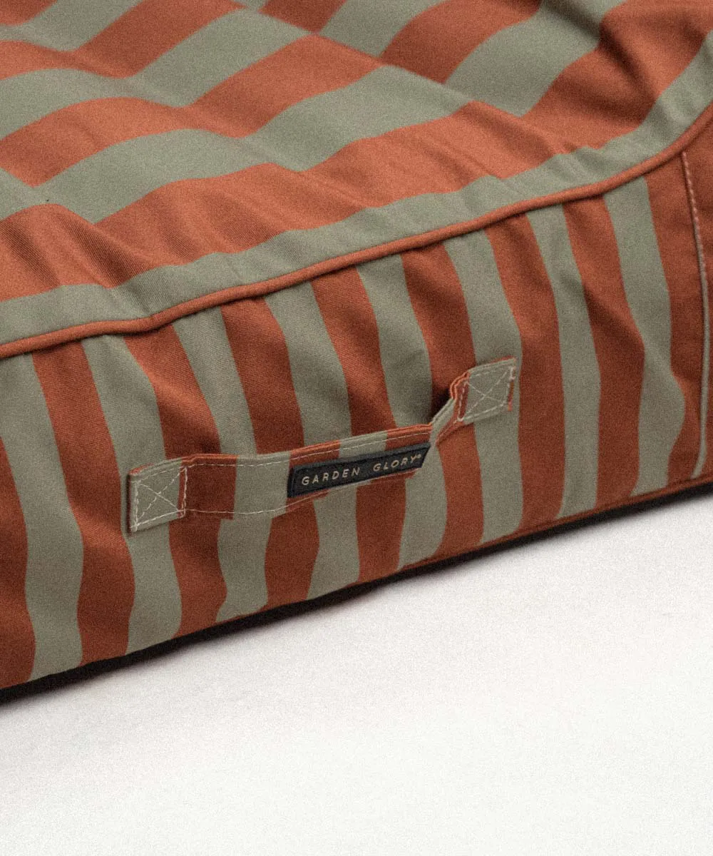 Garden Glory leżak dmuchany, Eukaliptusowo-terakotowy, 85×168,5 cm Garden Glory