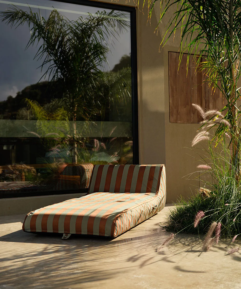 Garden Glory leżak dmuchany, Eukaliptusowo-terakotowy, 85×168,5 cm Garden Glory