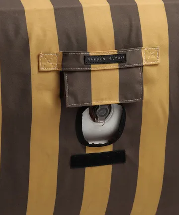 Garden Glory leżak dmuchany - Szafranowo-brązowy, 85×168,5 cm - Garden Glory