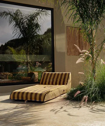 Garden Glory leżak dmuchany - Szafranowo-brązowy, 85×168,5 cm - Garden Glory