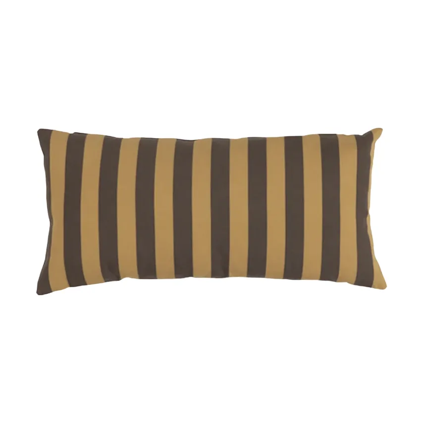 Garden Glory poduszka w paski, Szafranowo-brązowa, 25×50 cm Garden Glory