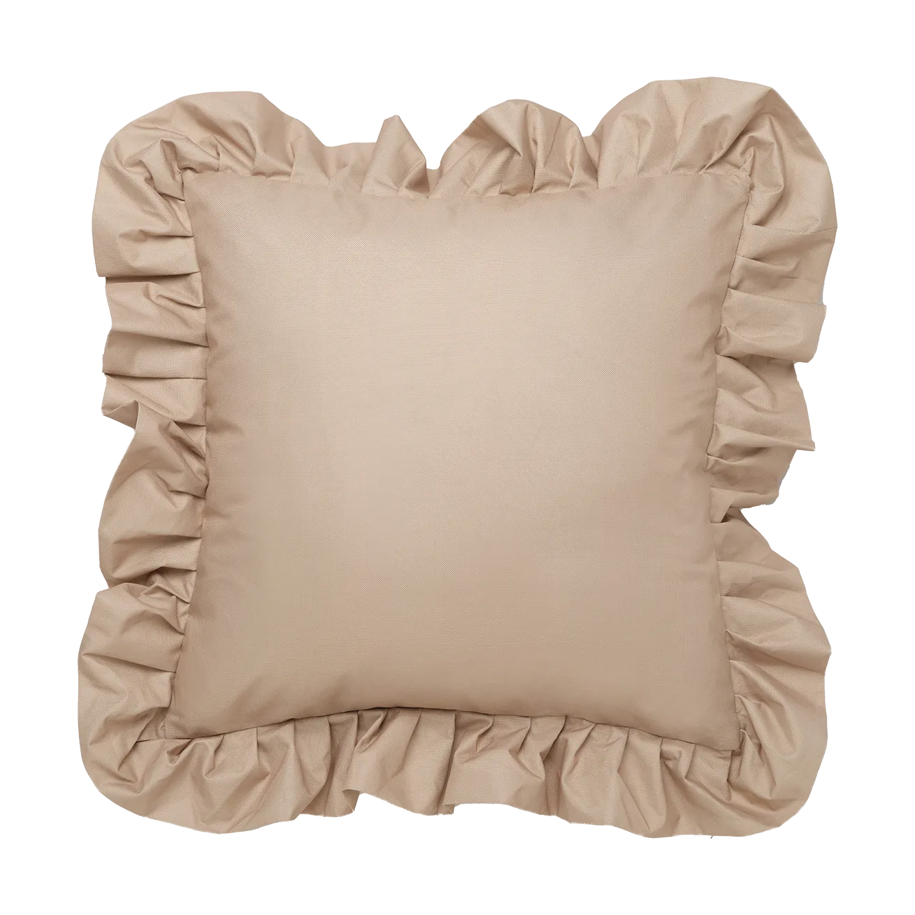 Poduszka ogrodowa Garden Glory Outdoor z falbanką 45x45 cm, Beige Garden Glory