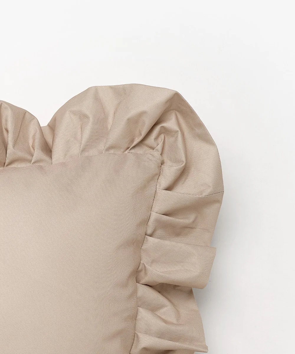 Poduszka ogrodowa Garden Glory Outdoor z falbanką 45x45 cm, Beige Garden Glory