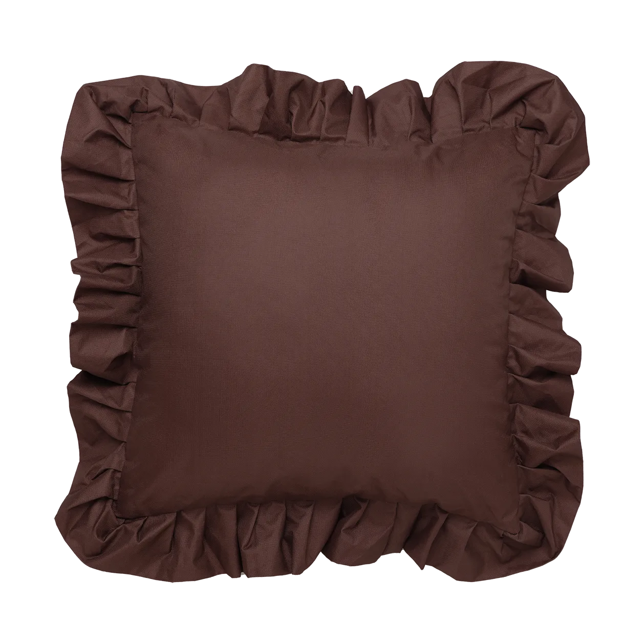 Poduszka ogrodowa Garden Glory Outdoor z falbanką 45x45 cm, Brown Garden Glory