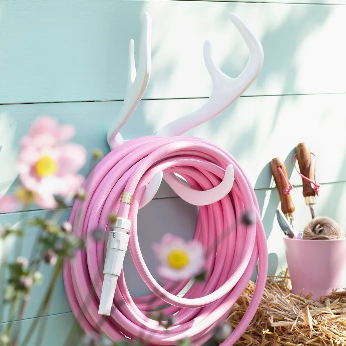 Wieszak na wąż ogrodowy Garden Glory Reindeer, White Garden Glory