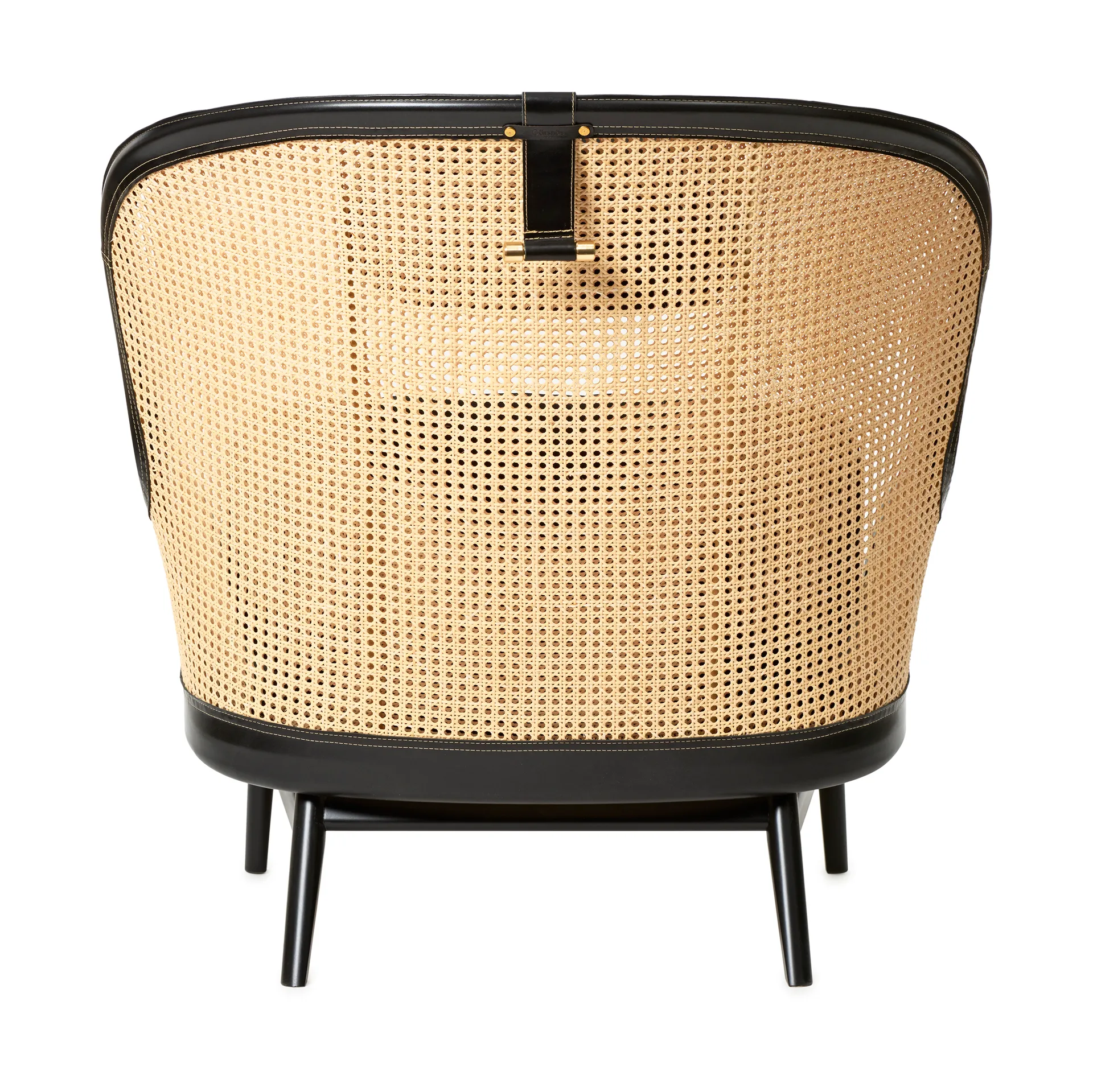 Fotel Dandy, Buk-czarna bejca-skóra Tärnsjö czarna Gärsnäs