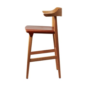 Krzesło barowe Hedda - Dąb-pure-skóra Tärnsjö cognac - Gärsnäs