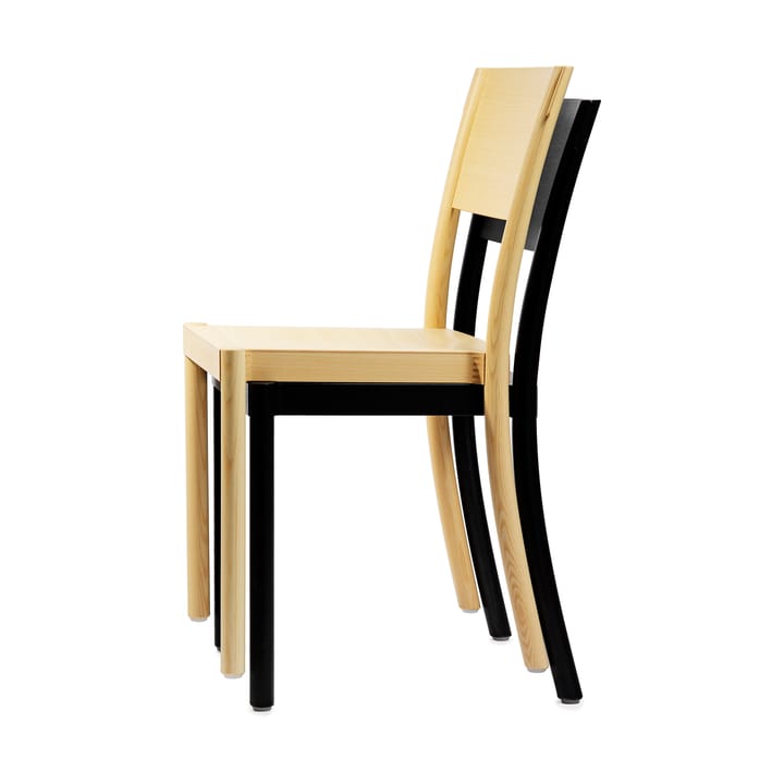 Krzesło Light & Easy - Jesion-czarna bejca-fornirowane siedzisko - Gärsnäs