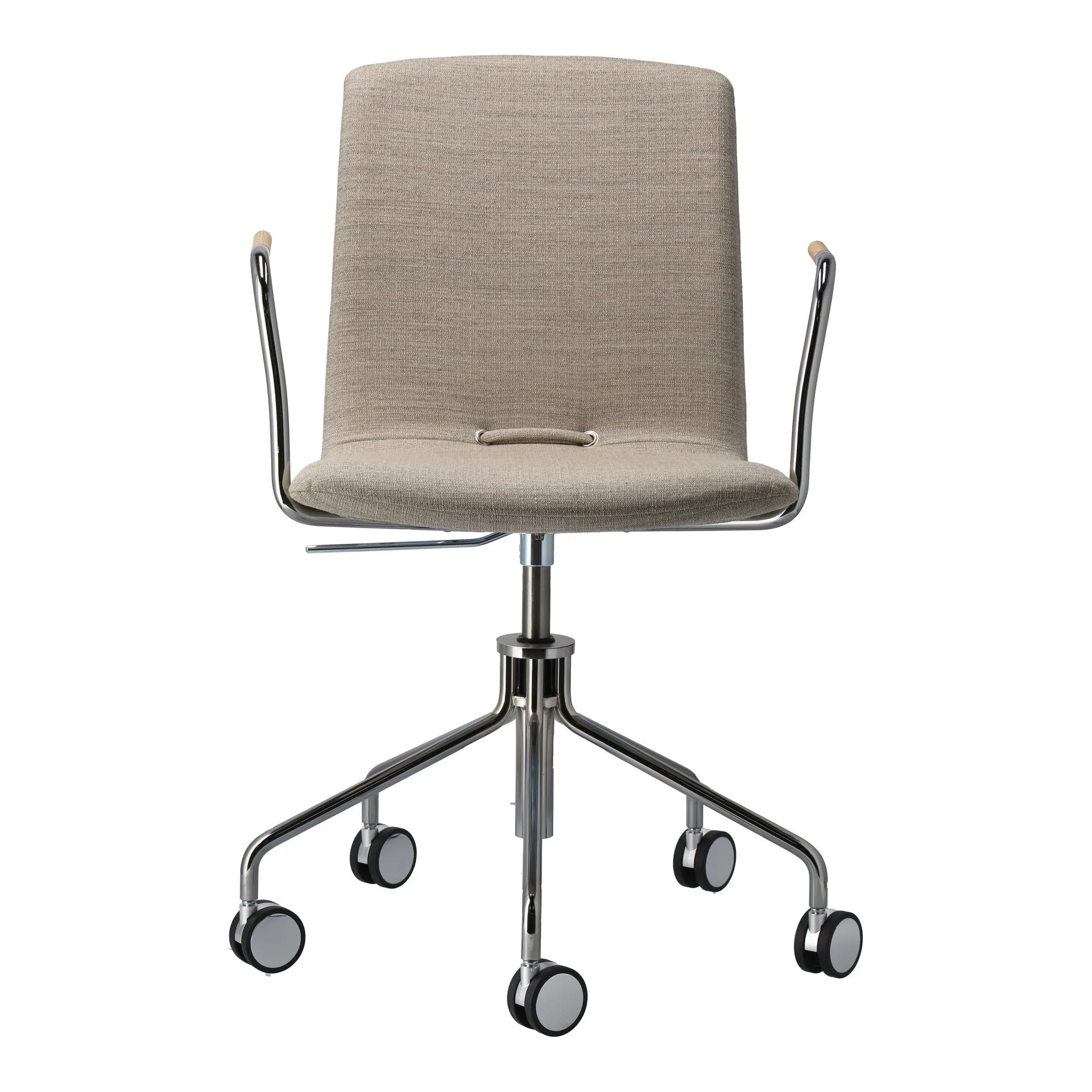 Krzesło obrotowe Day Chrom, Dąb-natural-H&S- tkanina foss 0212 Gärsnäs