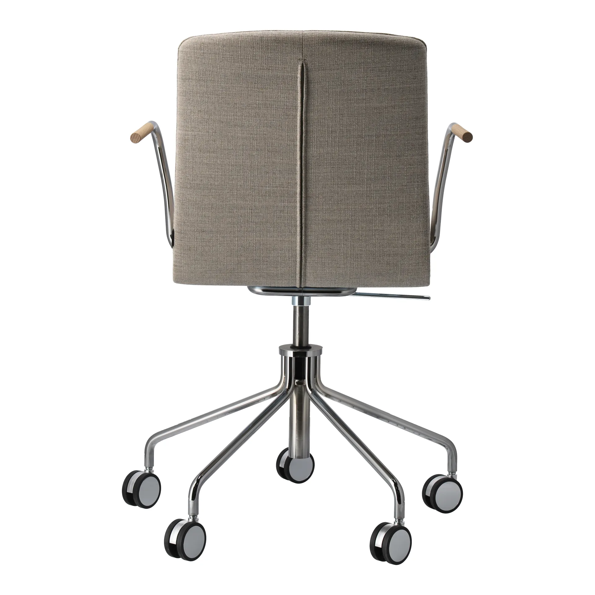 Krzesło obrotowe Day Chrom, Dąb-natural-H&S- tkanina foss 0212 Gärsnäs