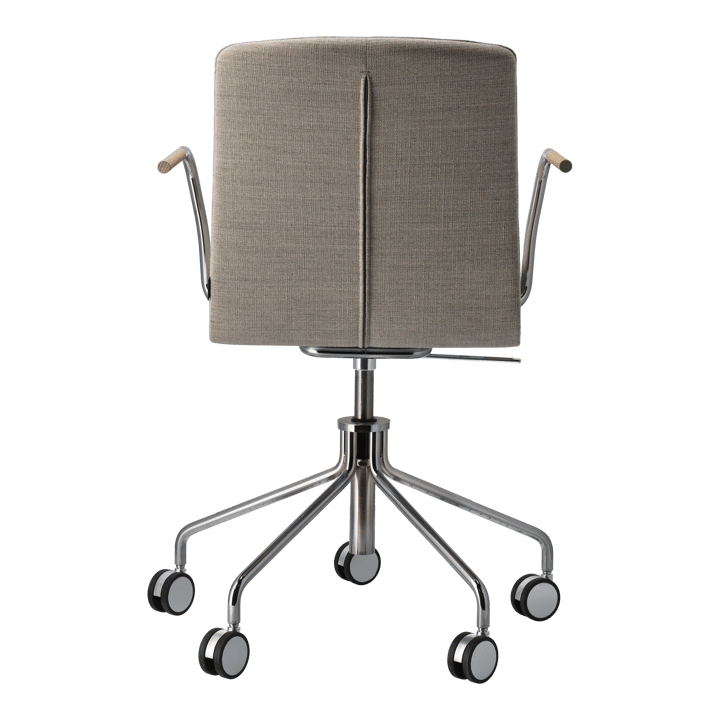 Krzesło obrotowe Day Chrom - Dąb-natural-H&S- tkanina foss 0212 - Gärsnäs