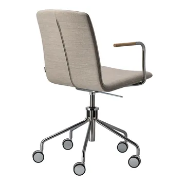 Krzesło obrotowe Day Chrom - Dąb-natural-H&S- tkanina foss 0212 - Gärsnäs