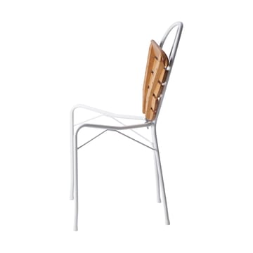 Krzesło Pia - Stalowa rama lakierowana na biało - dąb olejowany - Gärsnäs